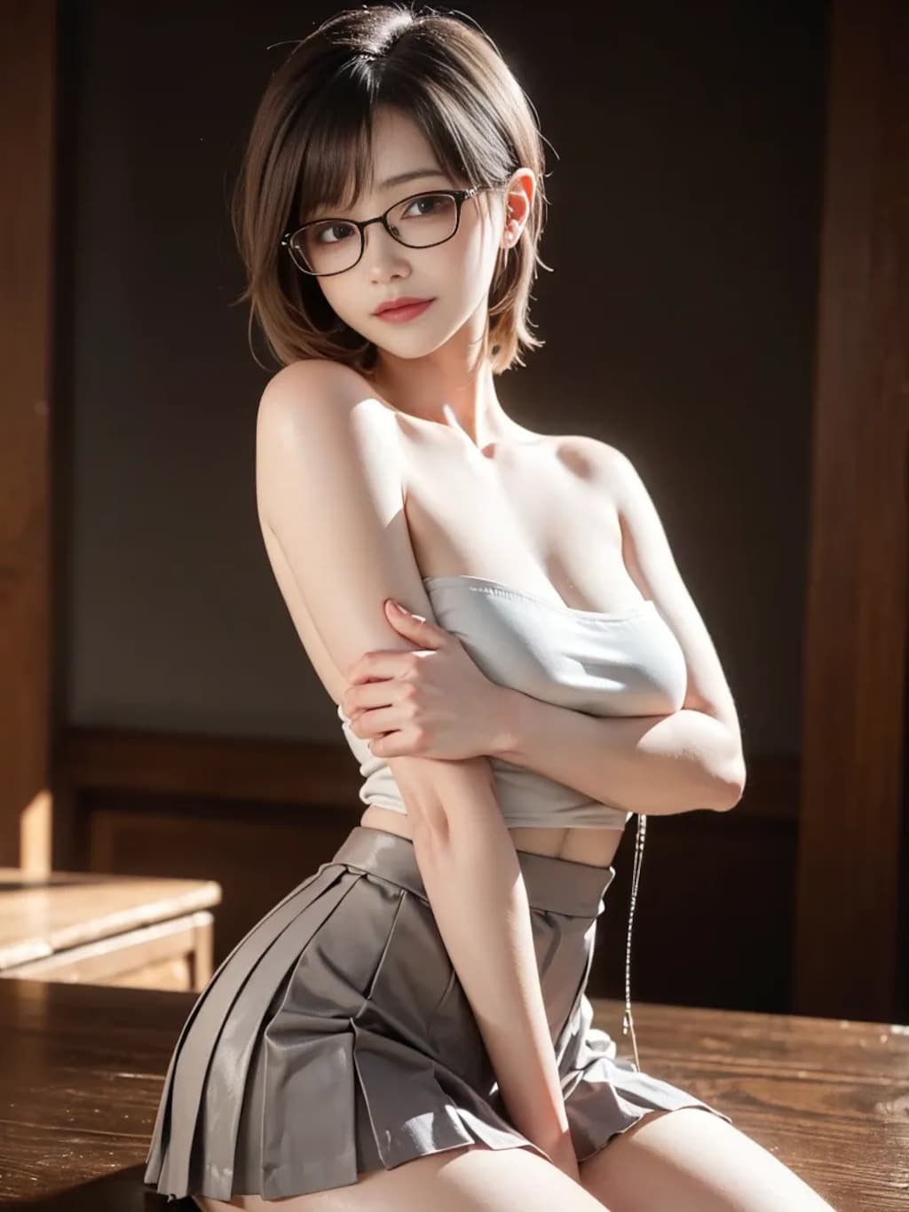 ジミめがね女子が脱いだら‥！