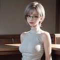 ジミめがね女子が脱いだら‥！ 2枚目