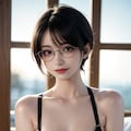 ジミめがね女子が脱いだら‥！ 5枚目