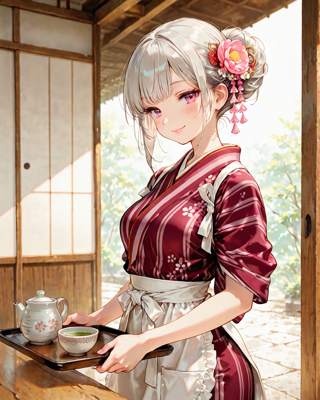 お団子屋の看板娘