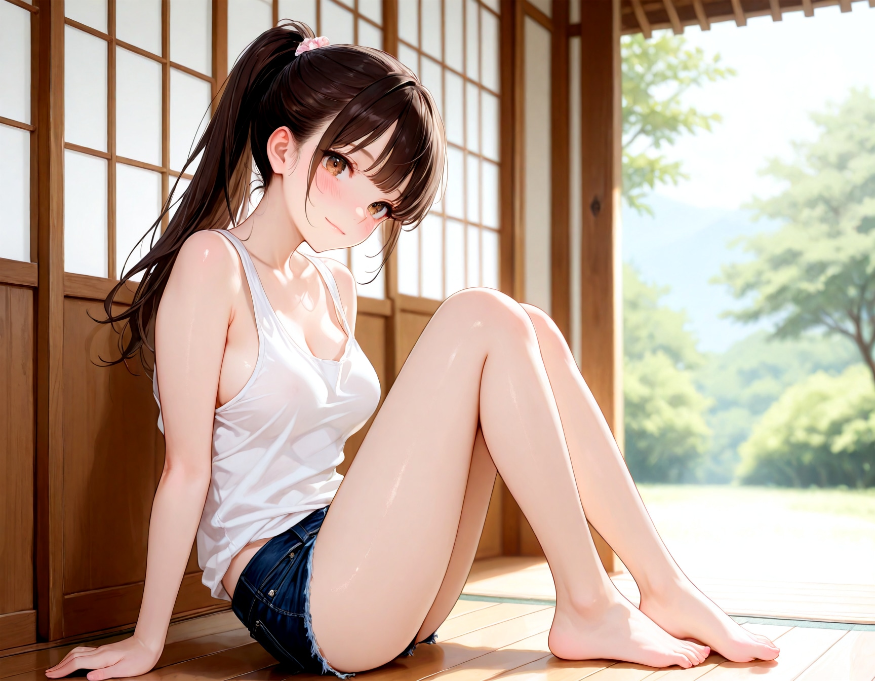 田舎の幼馴染 | の人気AIイラスト・グラビア