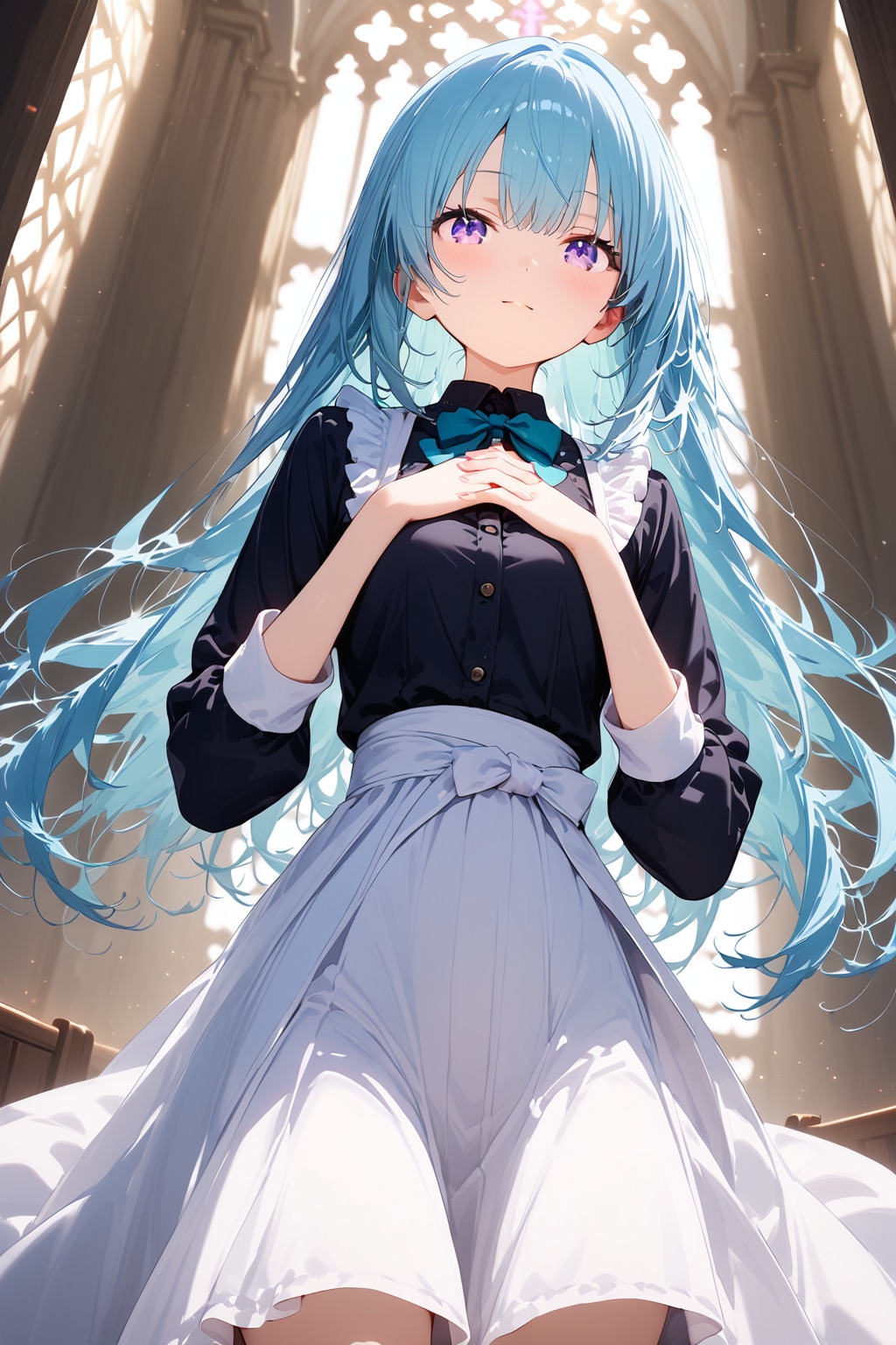 銀髪シスターさん