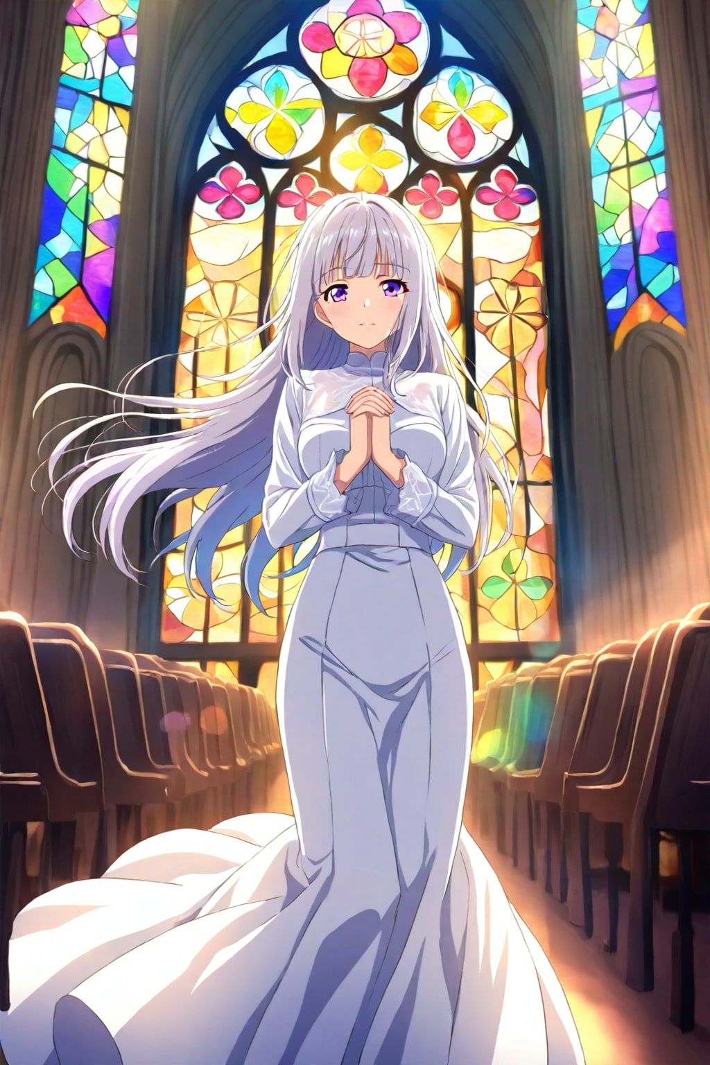 銀髪シスターさん