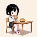 照り焼きバーガーを食べる 6枚目