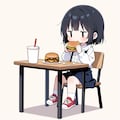 照り焼きバーガーを食べる 3枚目