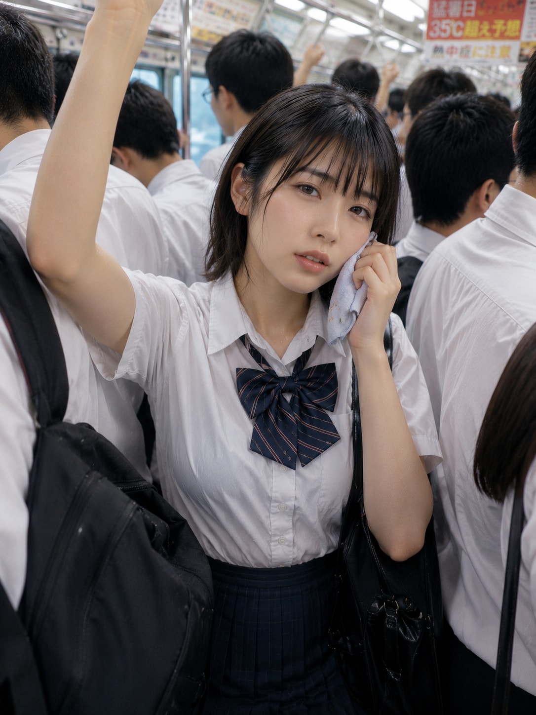 暑さに負けそうな女の子