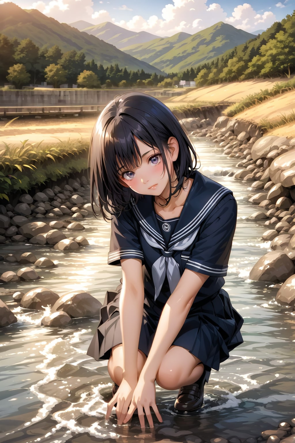 小川も干上がりそうね・・・。