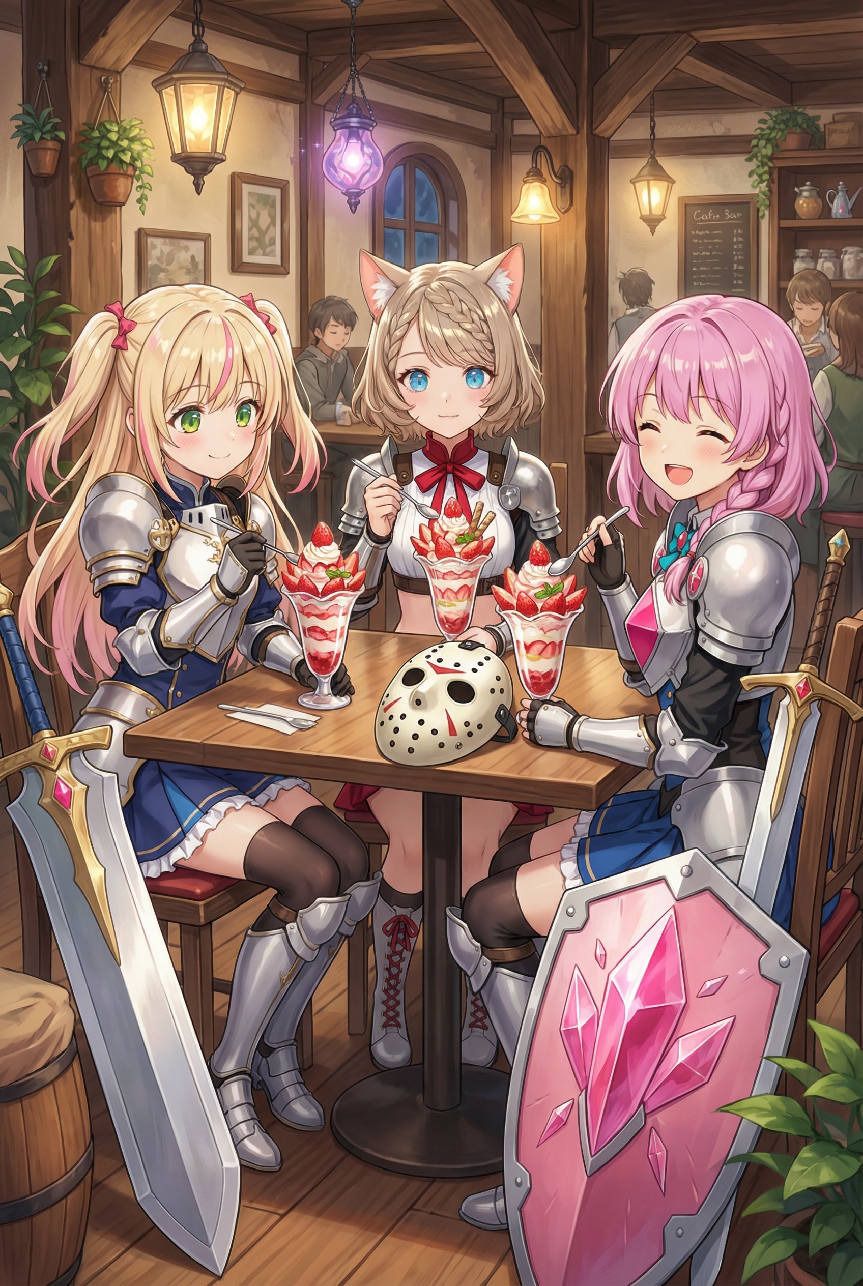 討伐後はパフェを食べる | の人気AIイラスト・グラビア