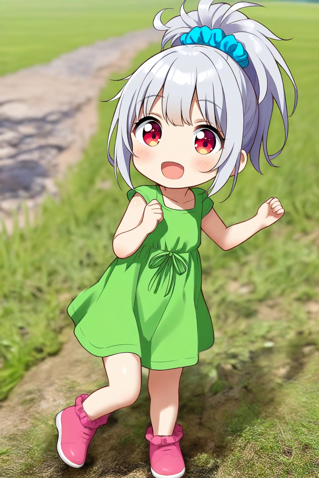 お外で遊びます