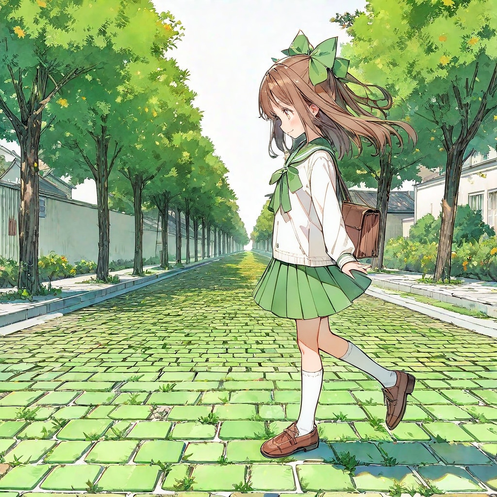 新緑と少女⑨ | の人気AIイラスト・グラビア