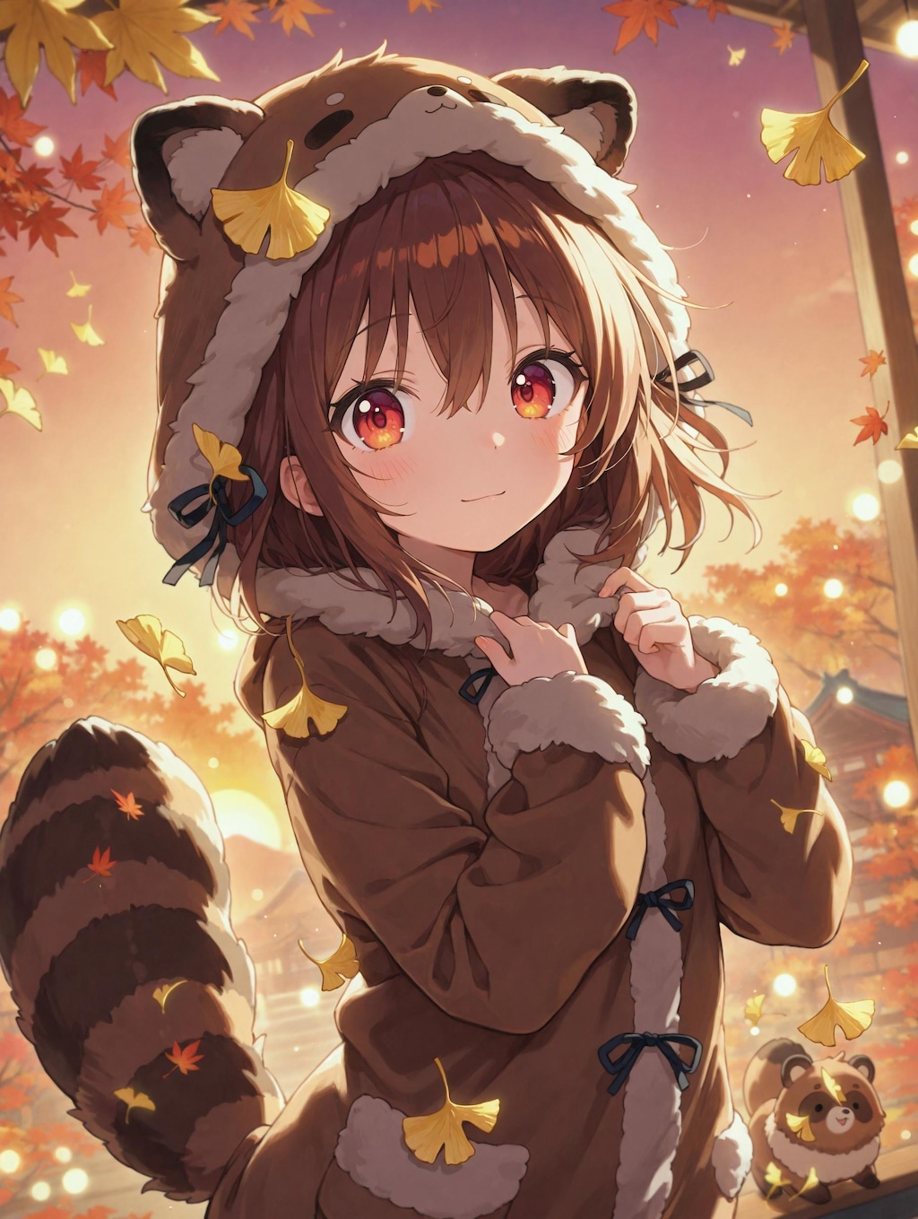 たぬ着ぐるみがーる