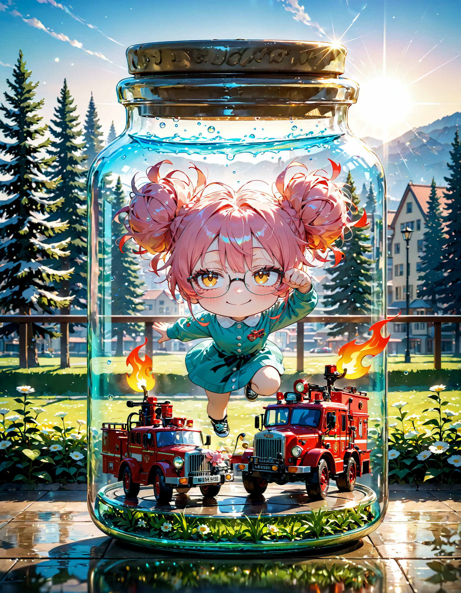 今日は何の日？　消防車の日 | の人気AIイラスト・グラビア