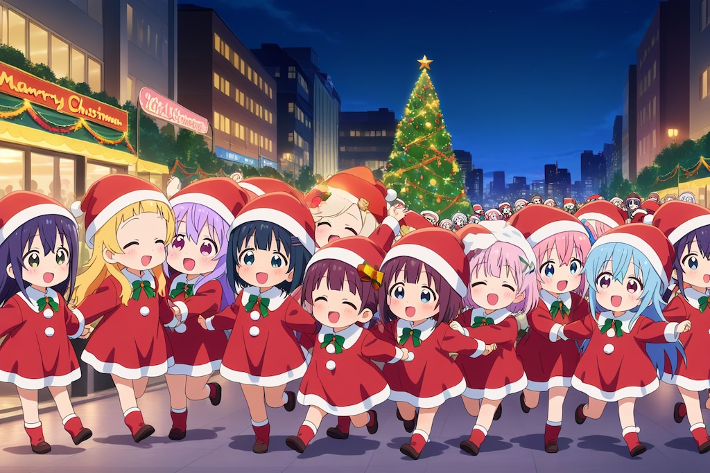 幼女サンタ軍団