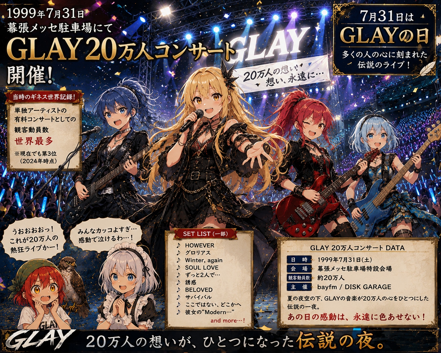 7月31日はGLAY20万人コンサートの日
