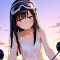 ぺたん娘とスクーター 2枚目