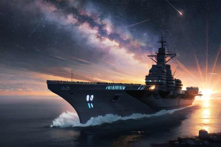 軽空母と星空