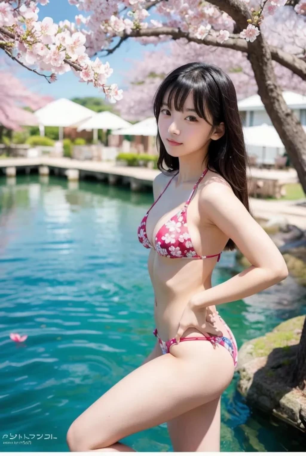 春の水着