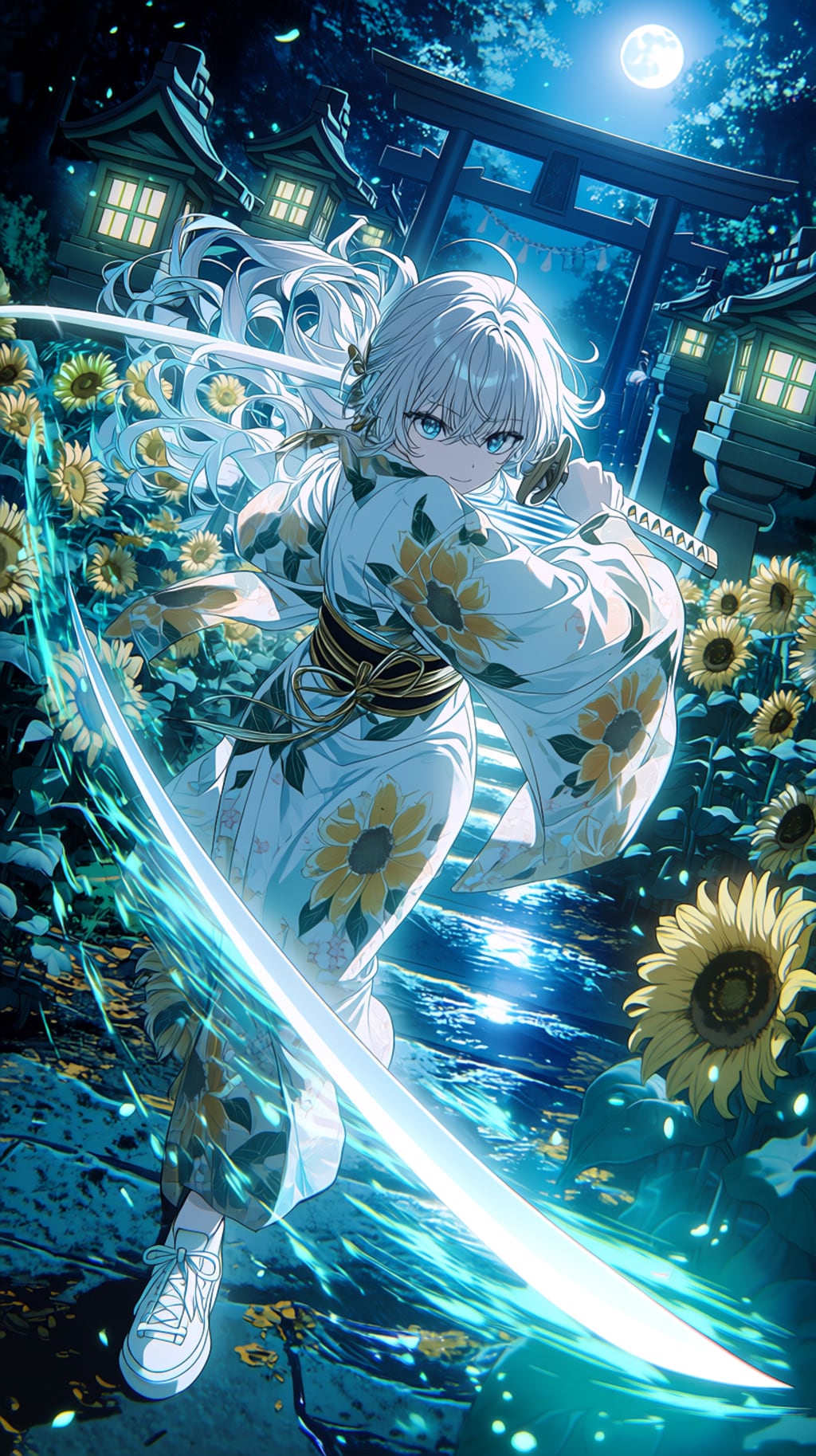 🌻 Moonlit Sunflower Ronin 「月下に咲く向日葵の浪人」