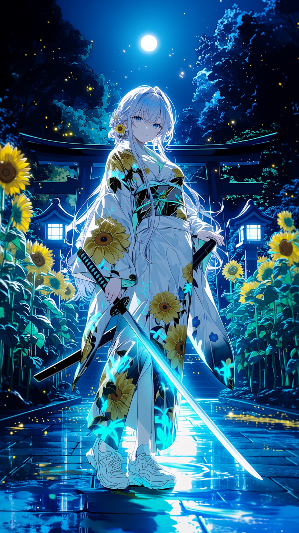 🌻 Moonlit Sunflower Ronin 「月下に咲く向日葵の浪人」