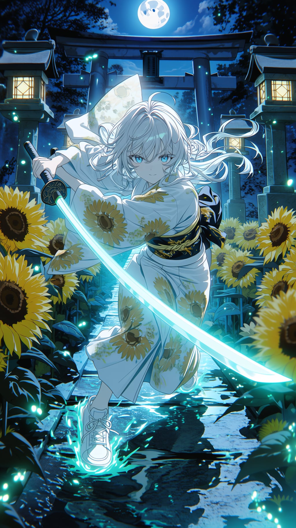 🌻 Moonlit Sunflower Ronin 「月下に咲く向日葵の浪人」