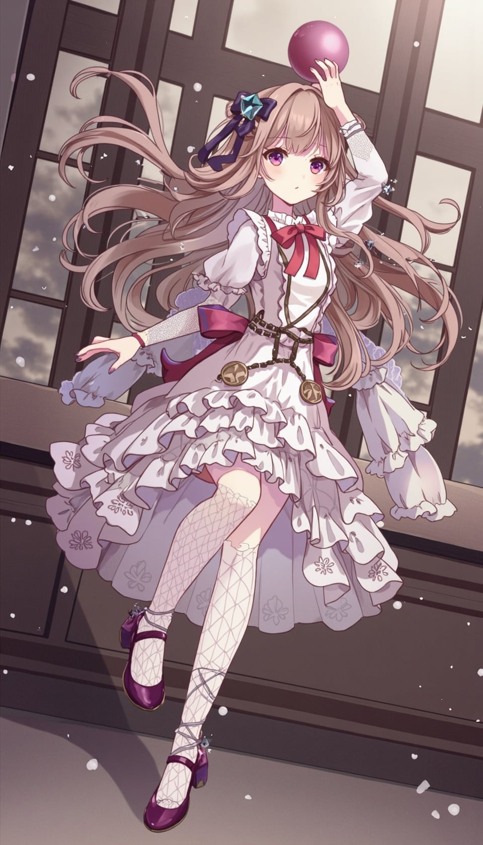 緋色の珠を掲げる少女 | の人気AIイラスト・グラビア