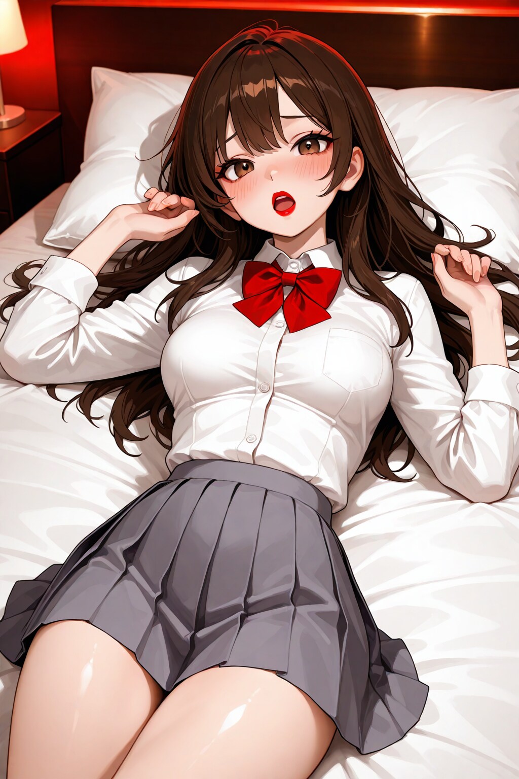 ちょっと、やめてよ…。こんなの着せて…。今年で28なのに…。
