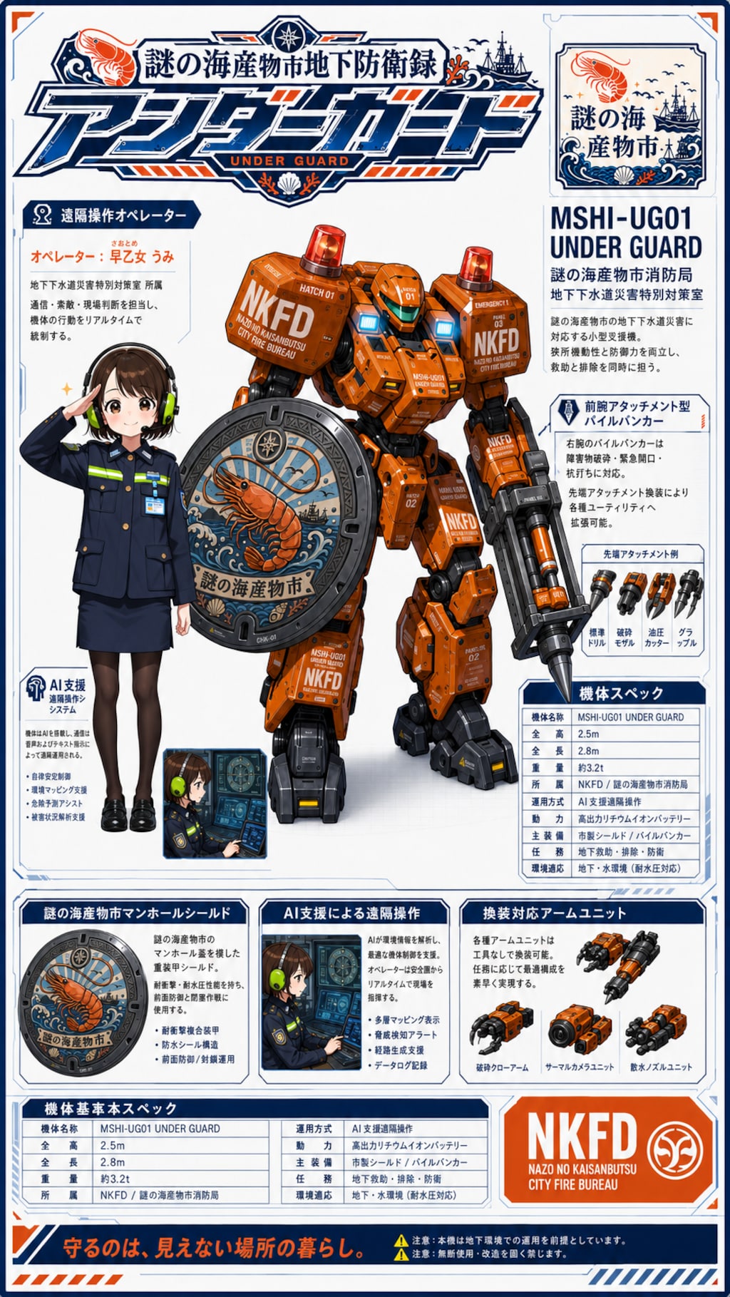 マンホールでロボパイ！