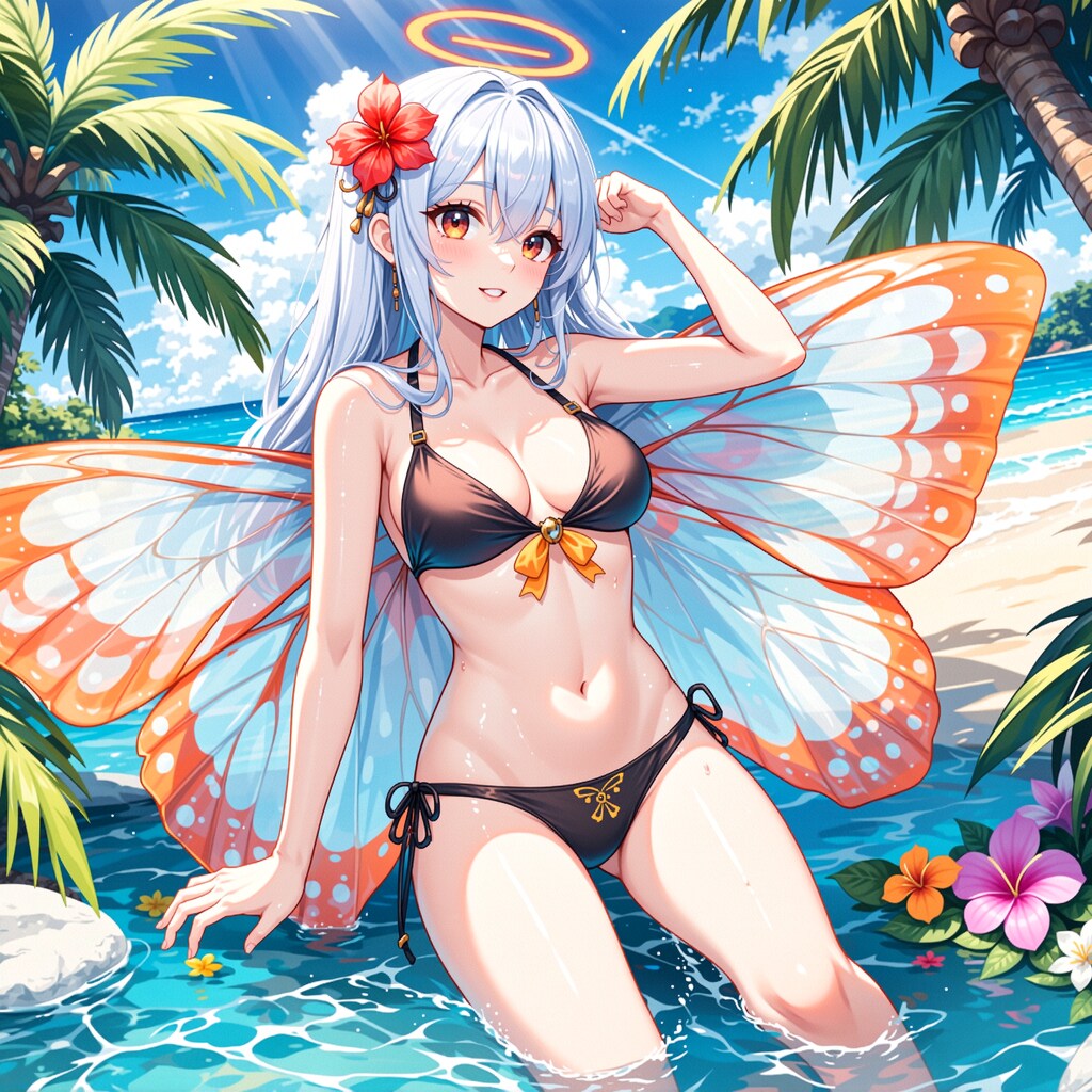 南風に舞う蝶の女神