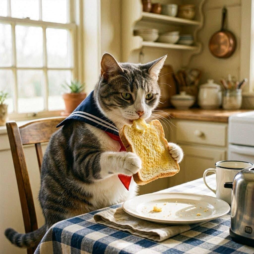 ちこくちこくする猫