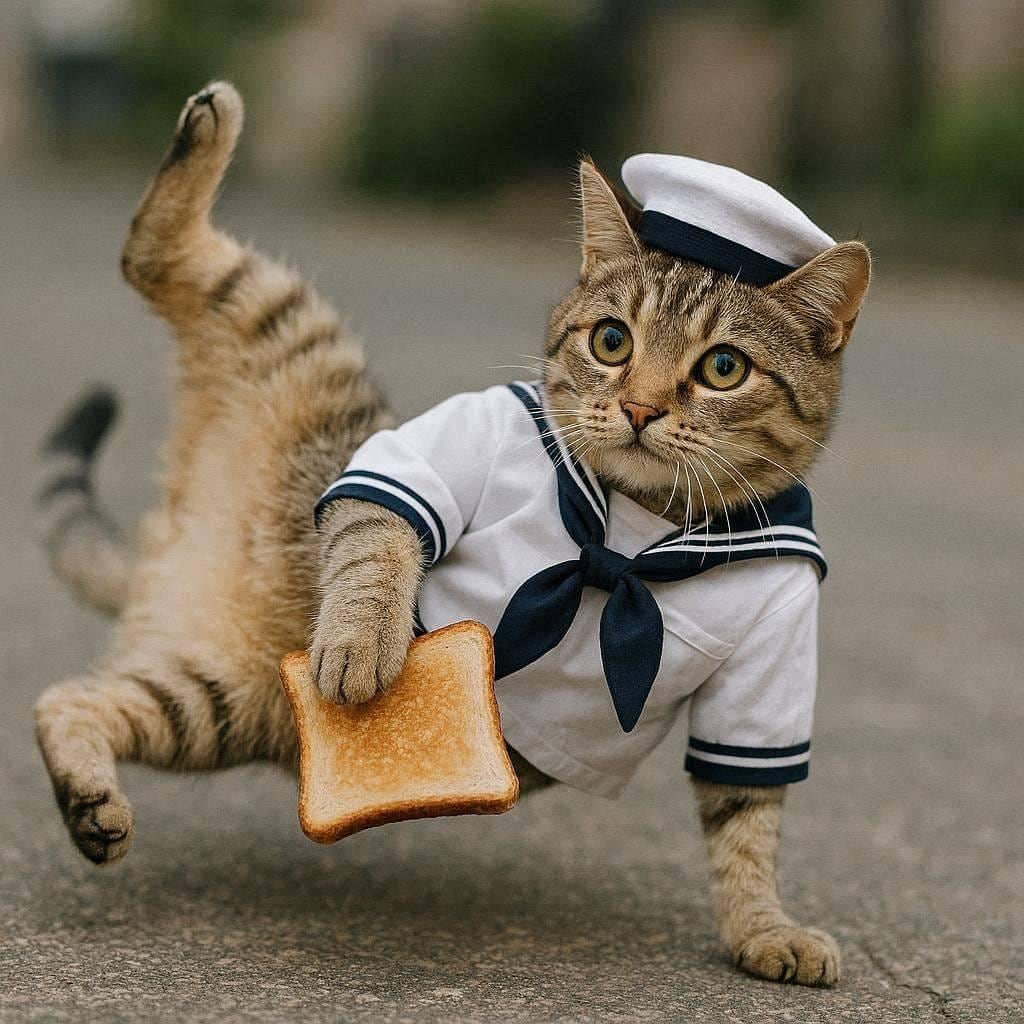 ちこくちこくする猫