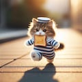 ちこくちこくする猫 3枚目