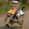 ちこくちこくする猫 2枚目