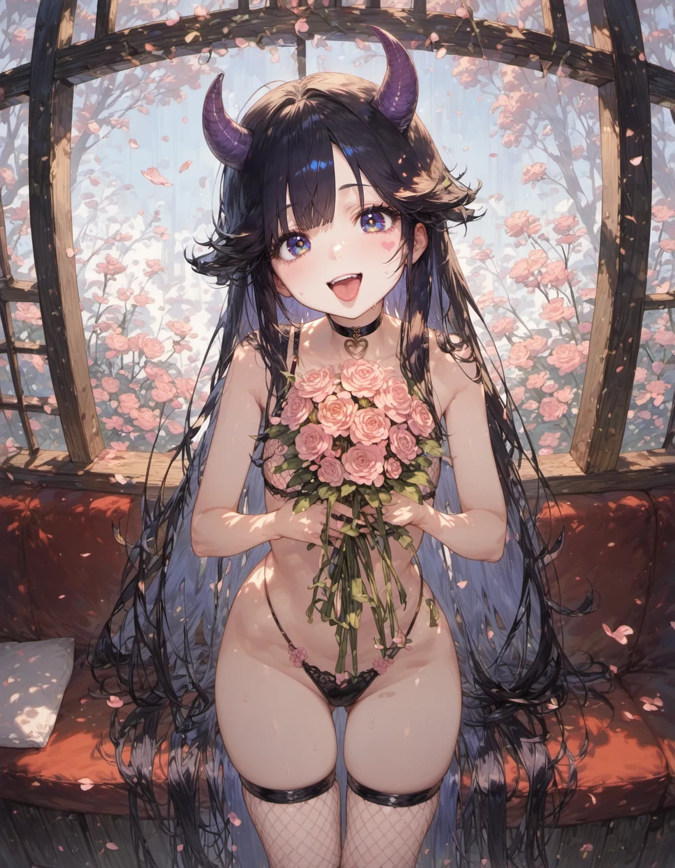 Playful Rose Offering | の人気AIイラスト・グラビア