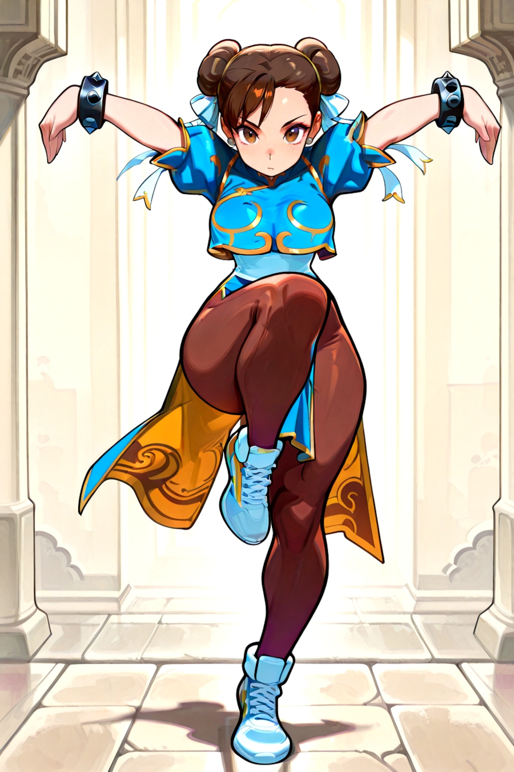 荒ぶる鷹のポーズ