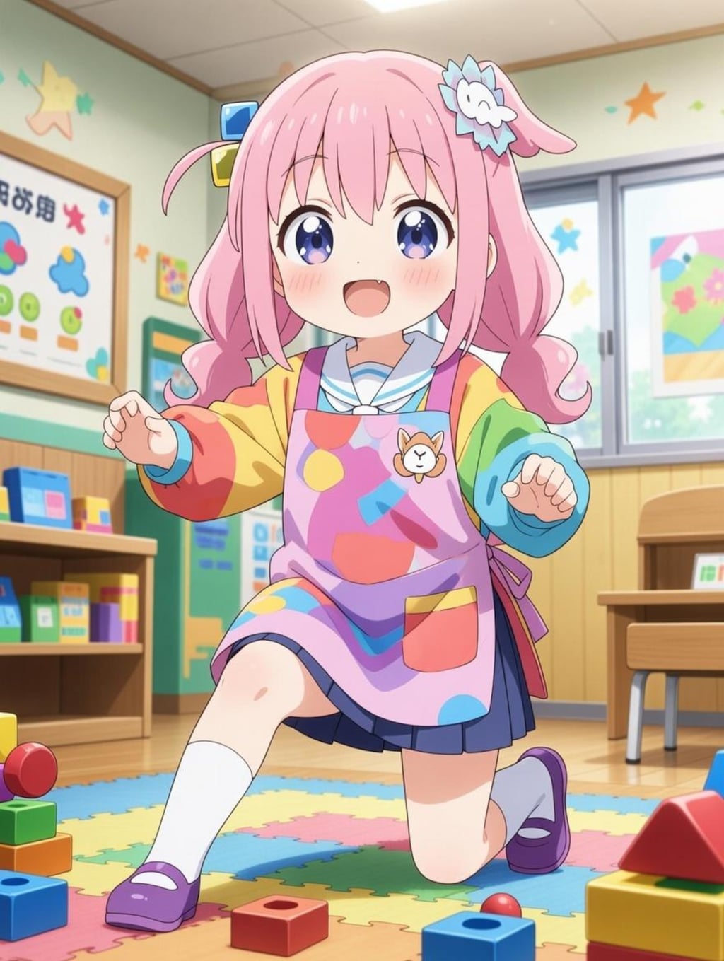 幼稚園に通うエルちゃん