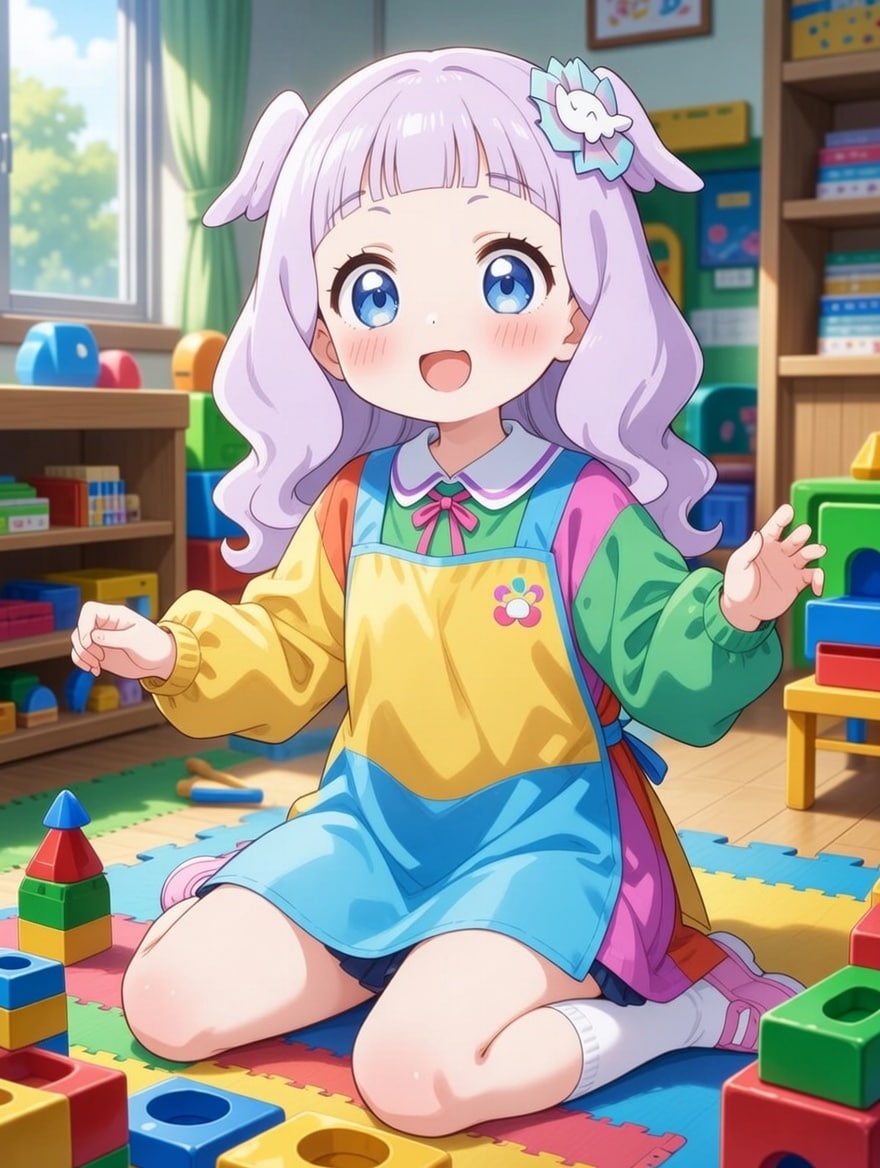 幼稚園に通うエルちゃん | の人気AIイラスト・グラビア