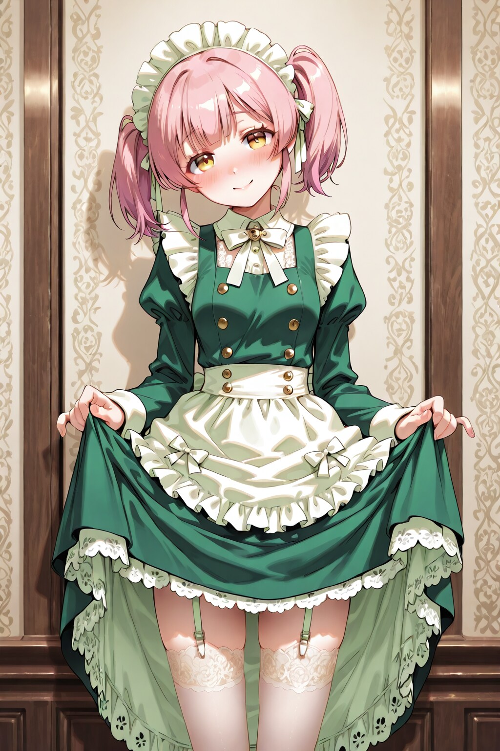 緑のメイドさん