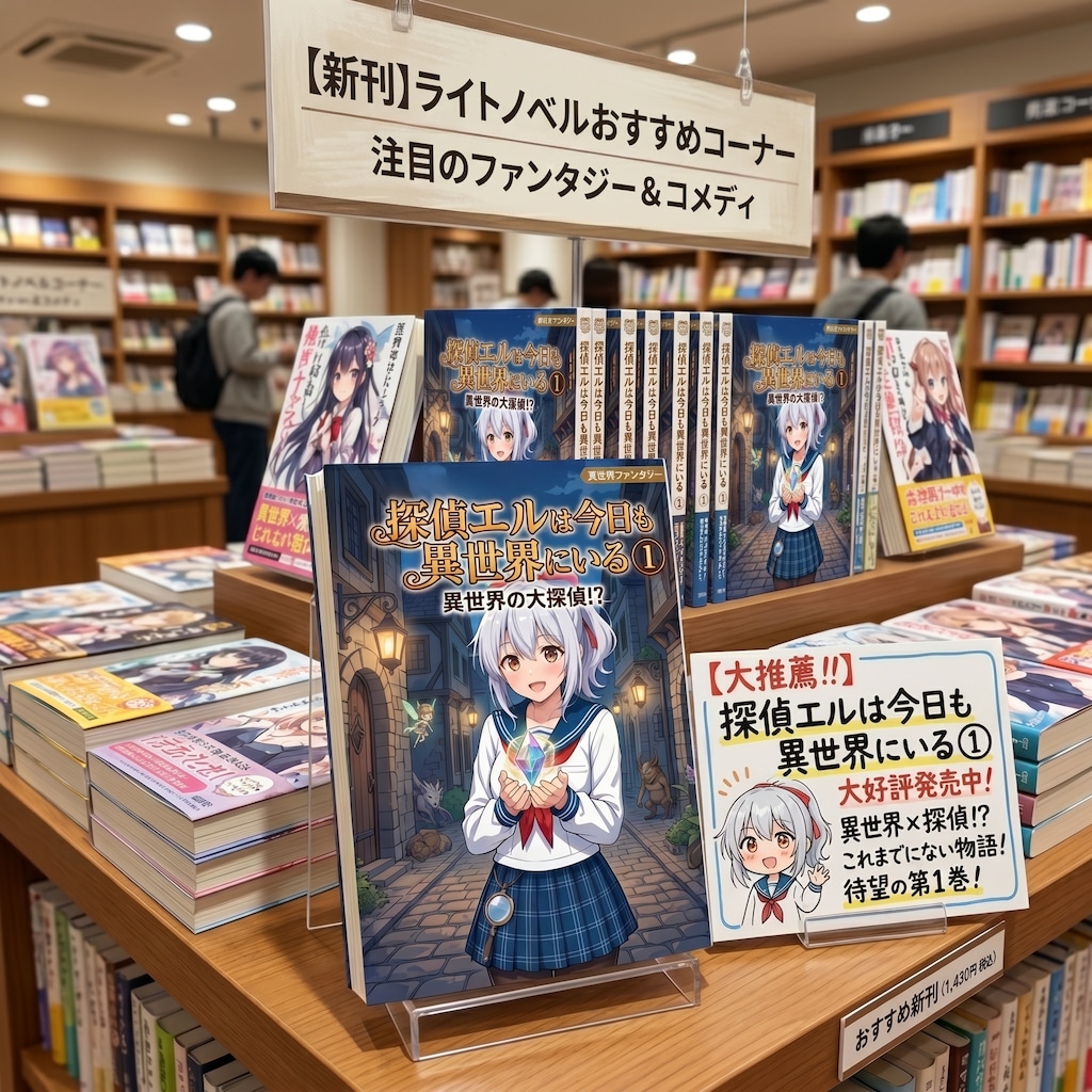 探偵エルは今日も異世界にいる①　発売中！