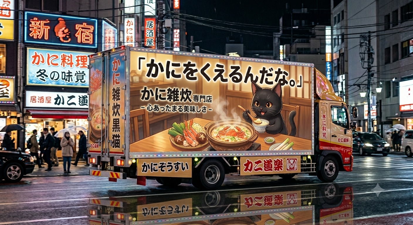 カニ雑炊のアドトラック