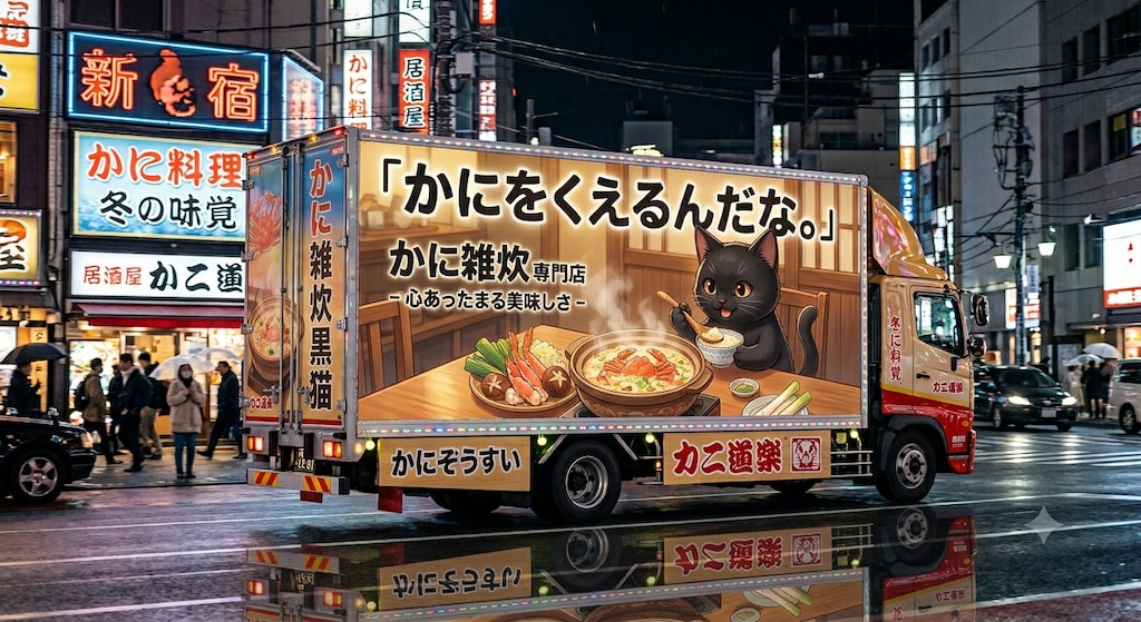カニ雑炊のアドトラック