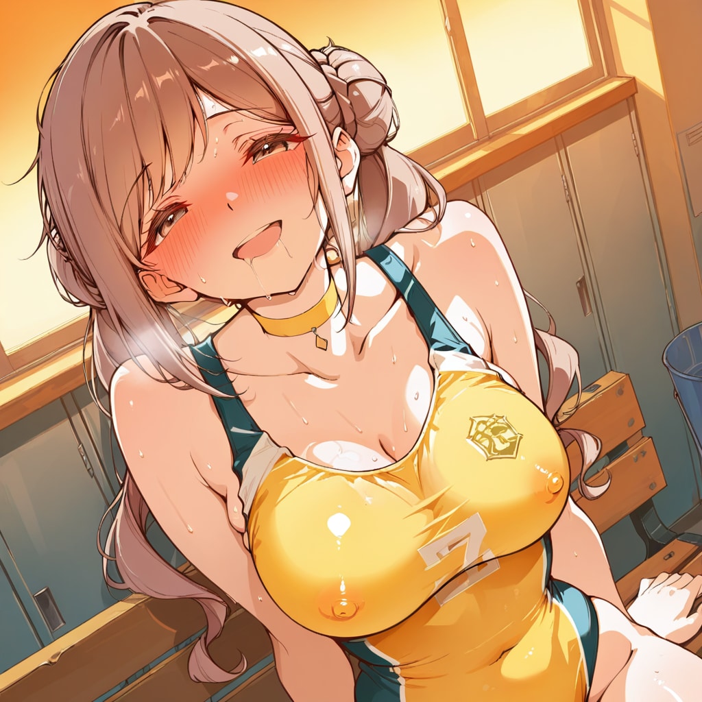 ひなたちゃん、更衣室にて