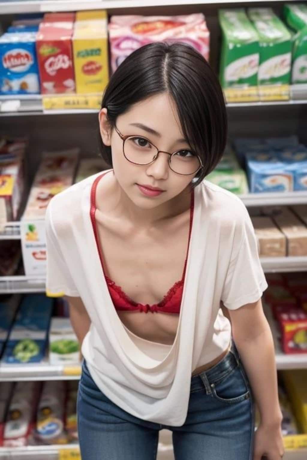 胸ちらをチラ見…⑧