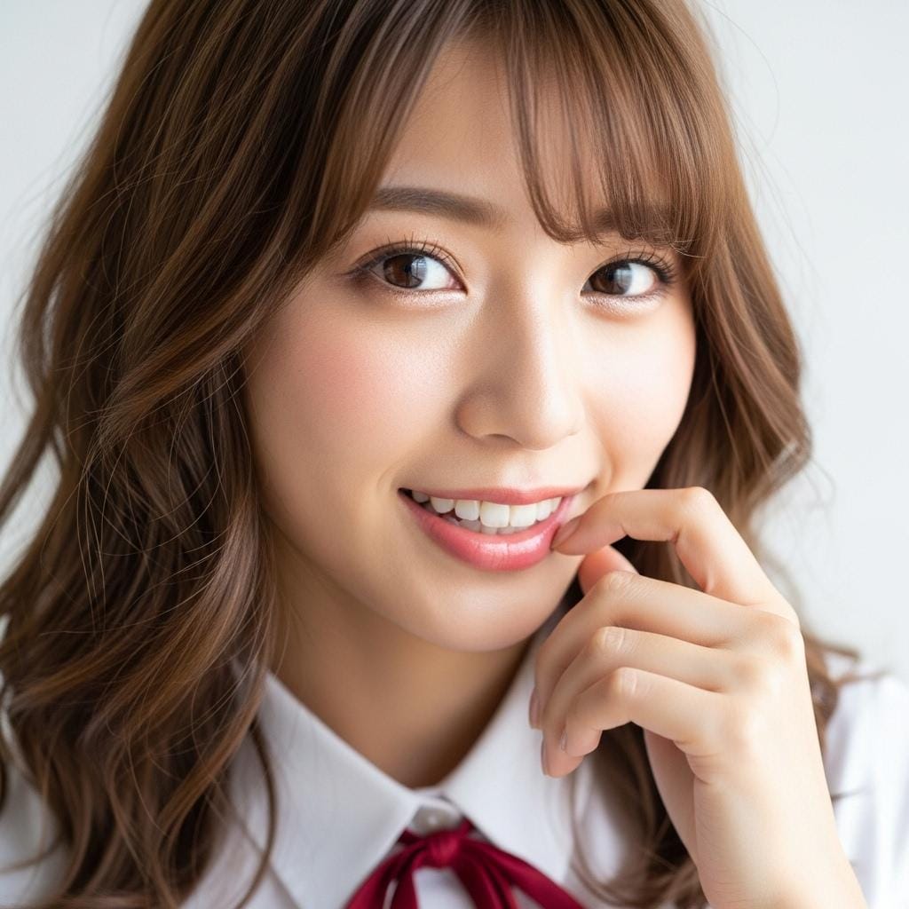 女子高生の笑顔