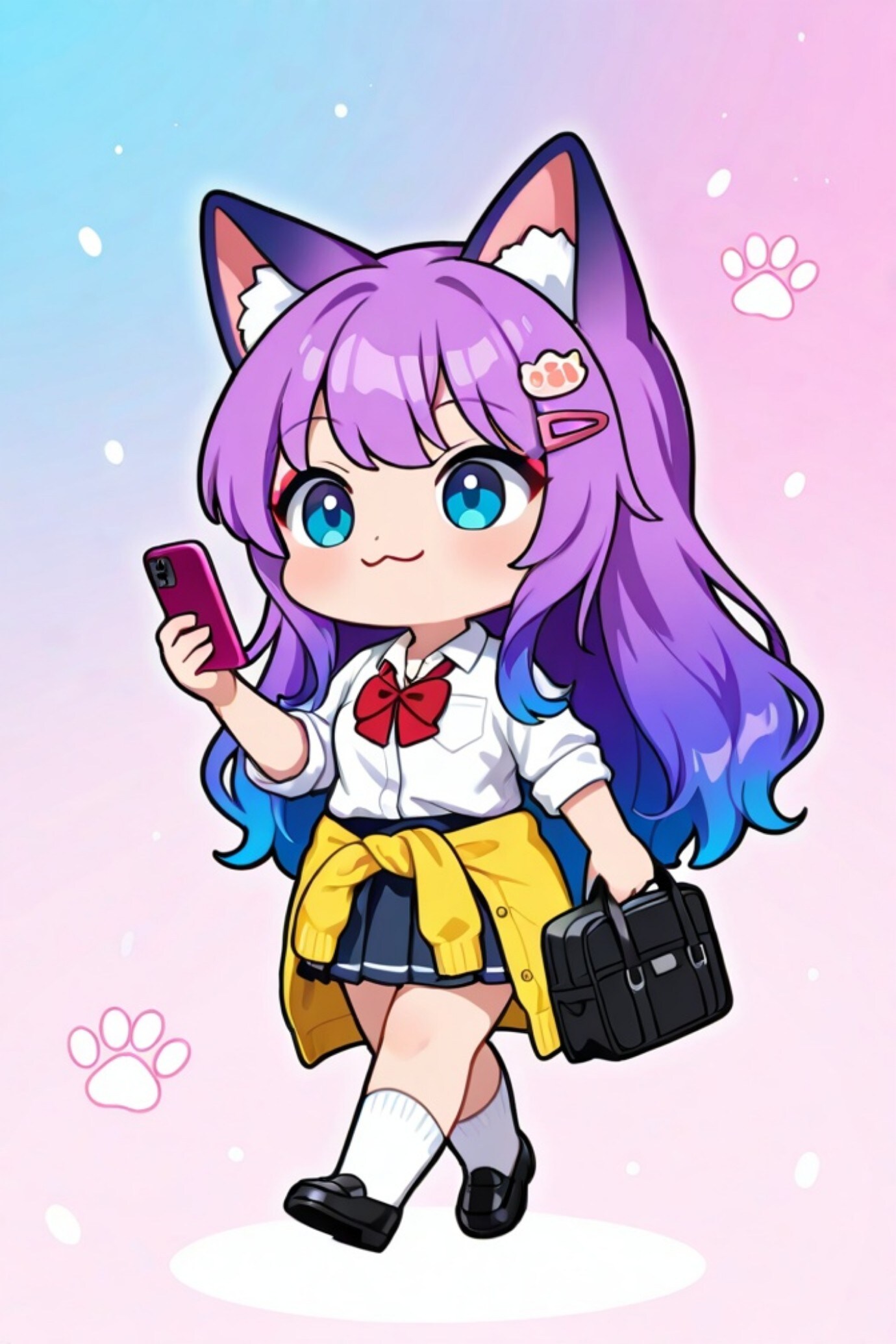 紫髪ちゃん