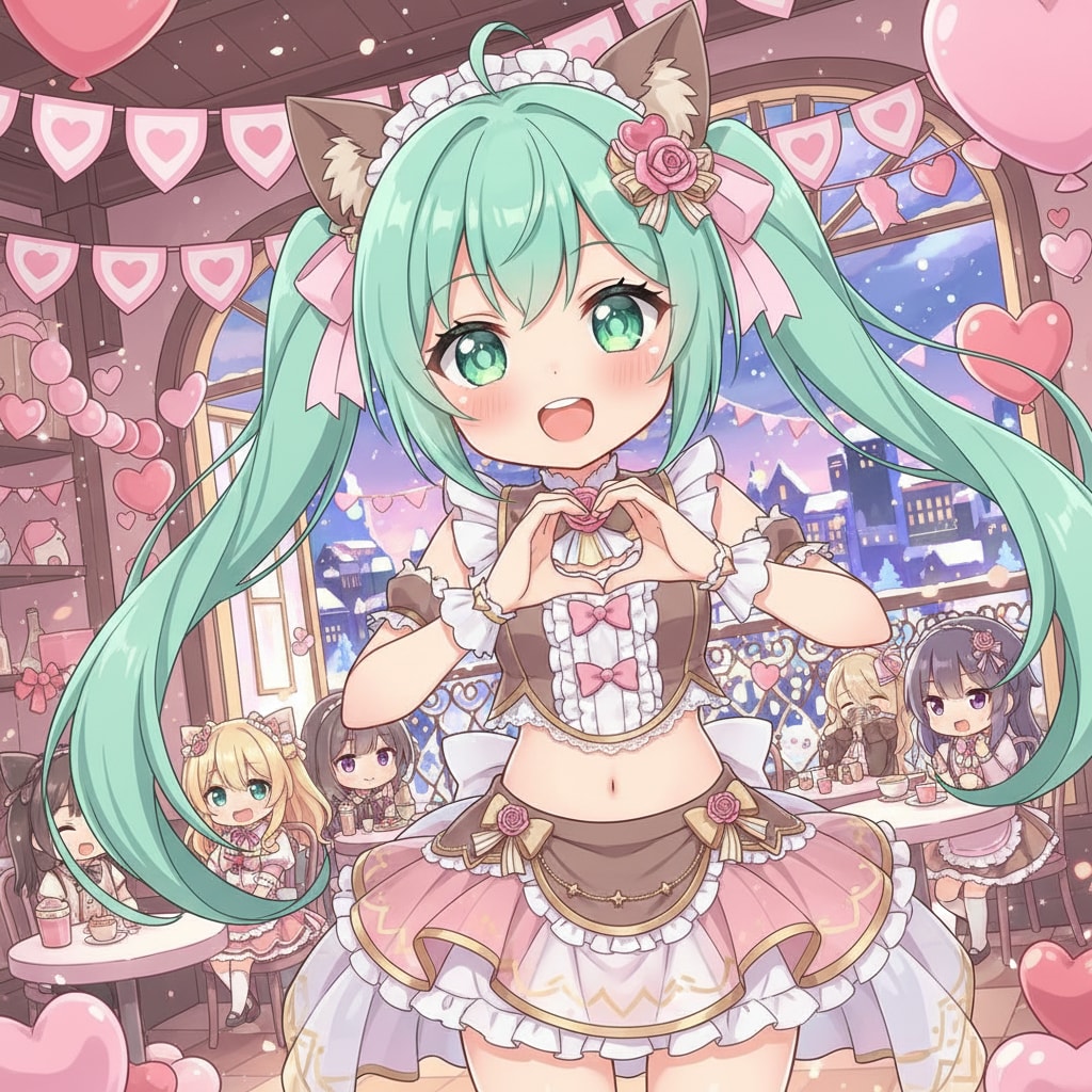 みどツイにゃん。バレンタインメイド