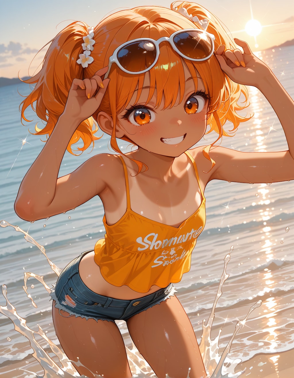 楽しくてはしゃいでるちーちゃん(∩´∀`∩)💕