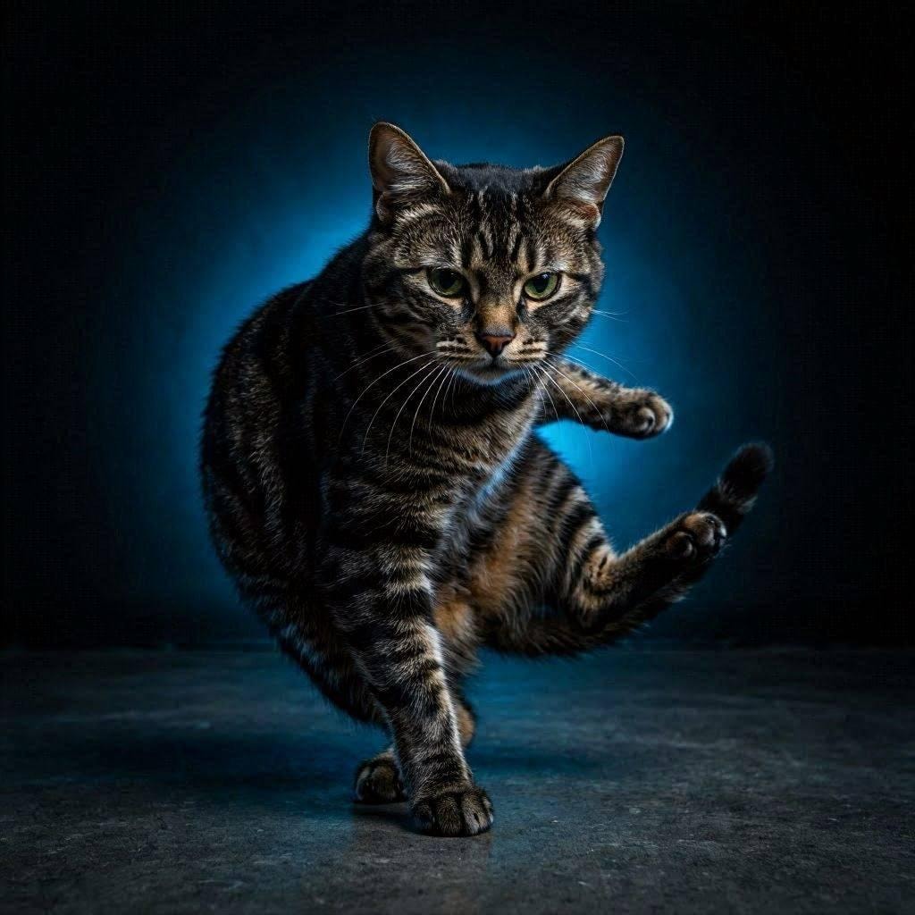 力がほしそうな猫