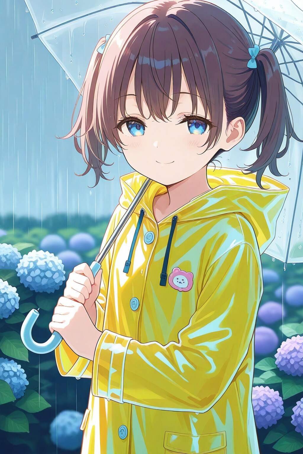 雨傘少女 6歳