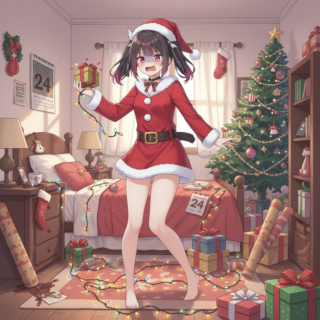 クリスマス準備でパニック状態のミテルちゃん