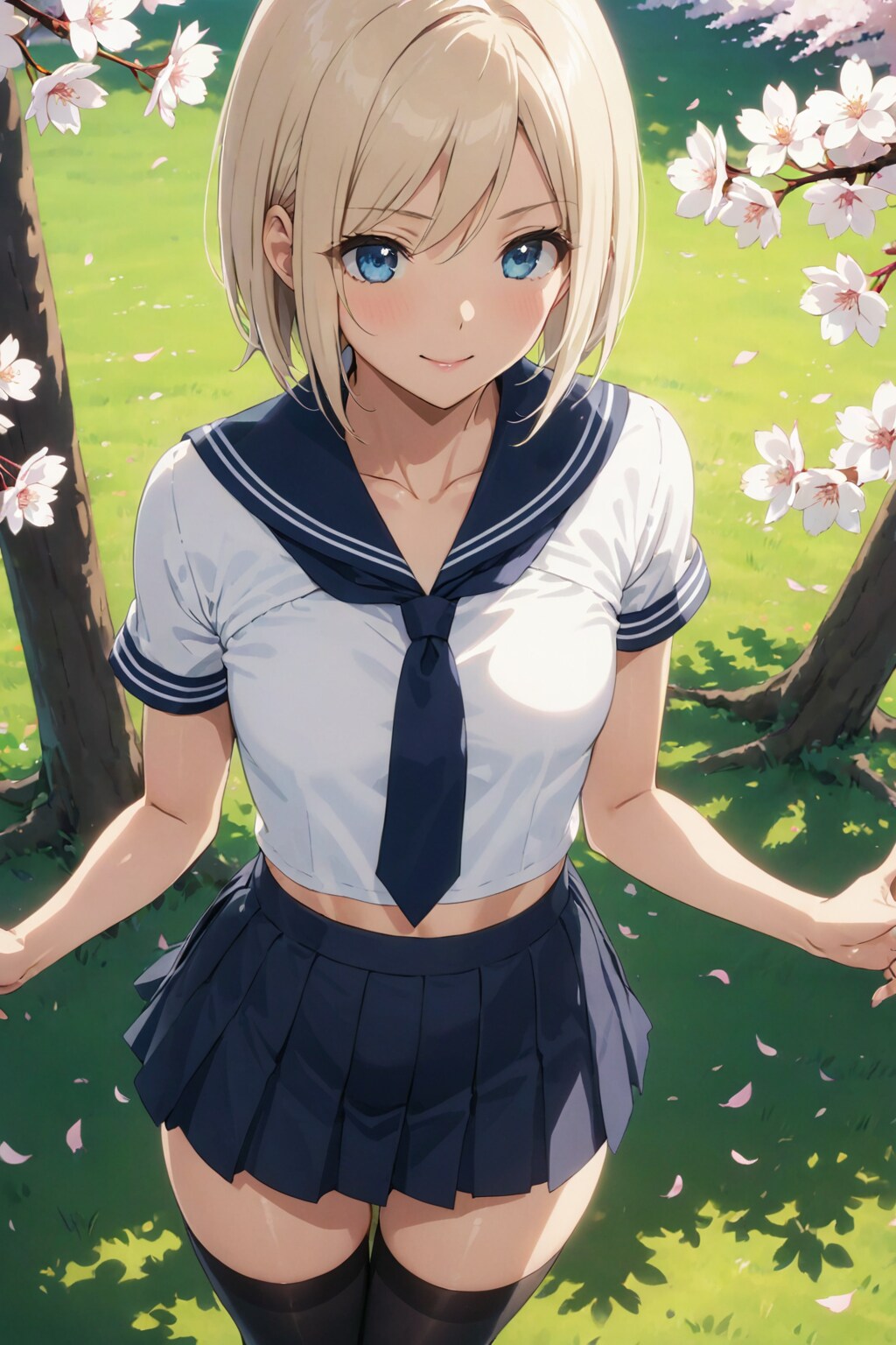 桜ニーハイ②